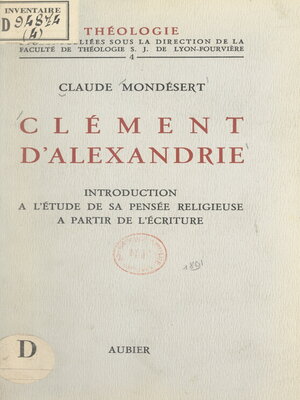 cover image of Clément d'Alexandrie